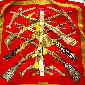 Hermes Silk Scarf “Diane”. By Henry De Linares honoring Diana. Issued in 1972.